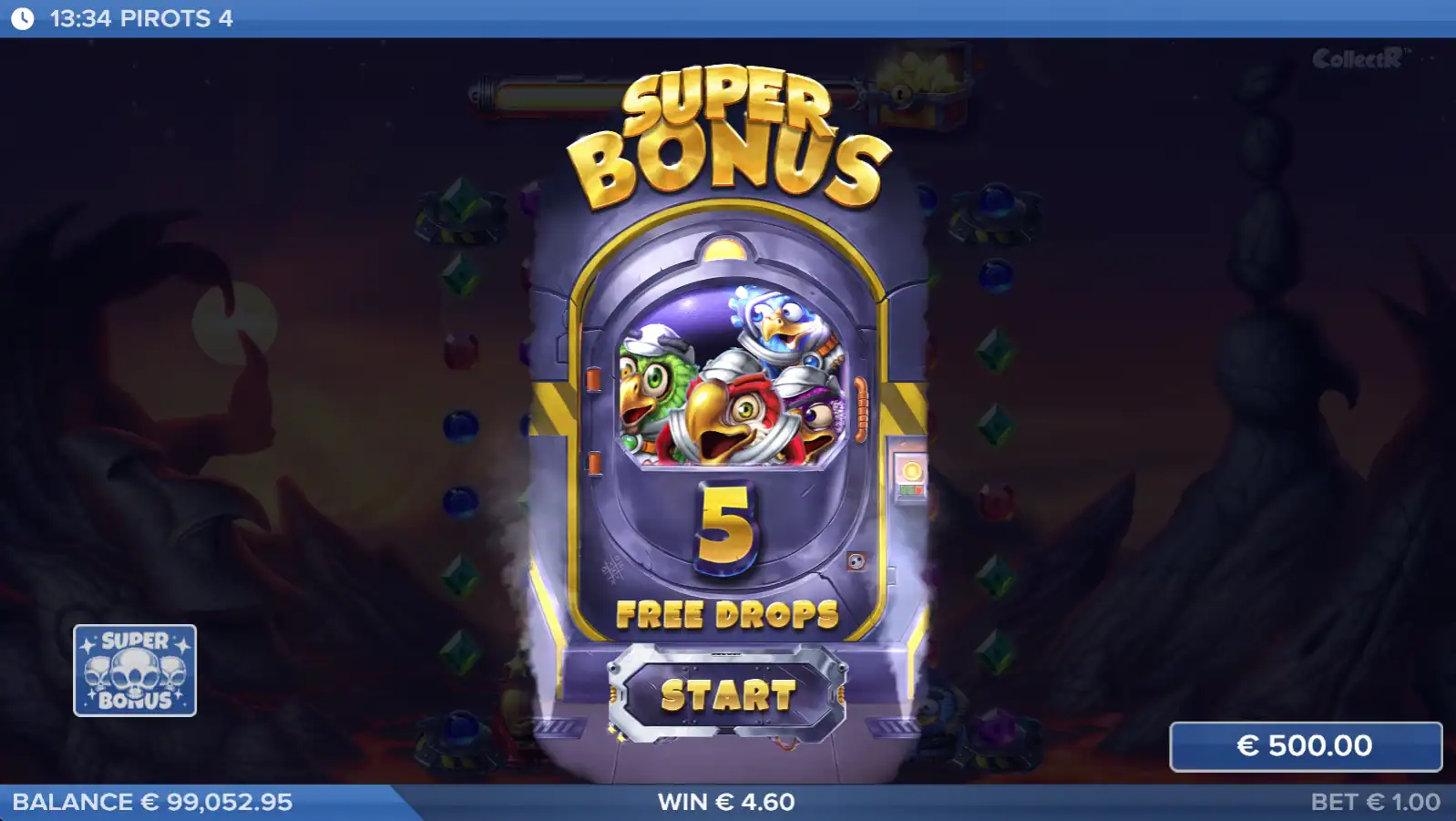 Pirots 4 inferno gameplay bonus mode