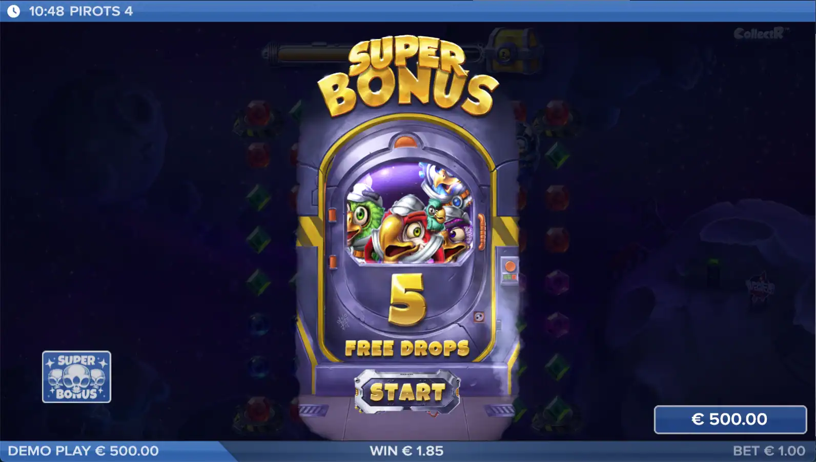 Pirots 4 lost in space gameplay super bonus mode